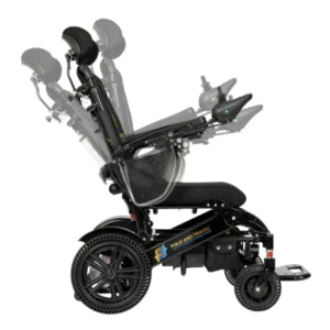 Auto Reclining Foldable Lightweight Electric Wheelchair Power Wheelchair Remote