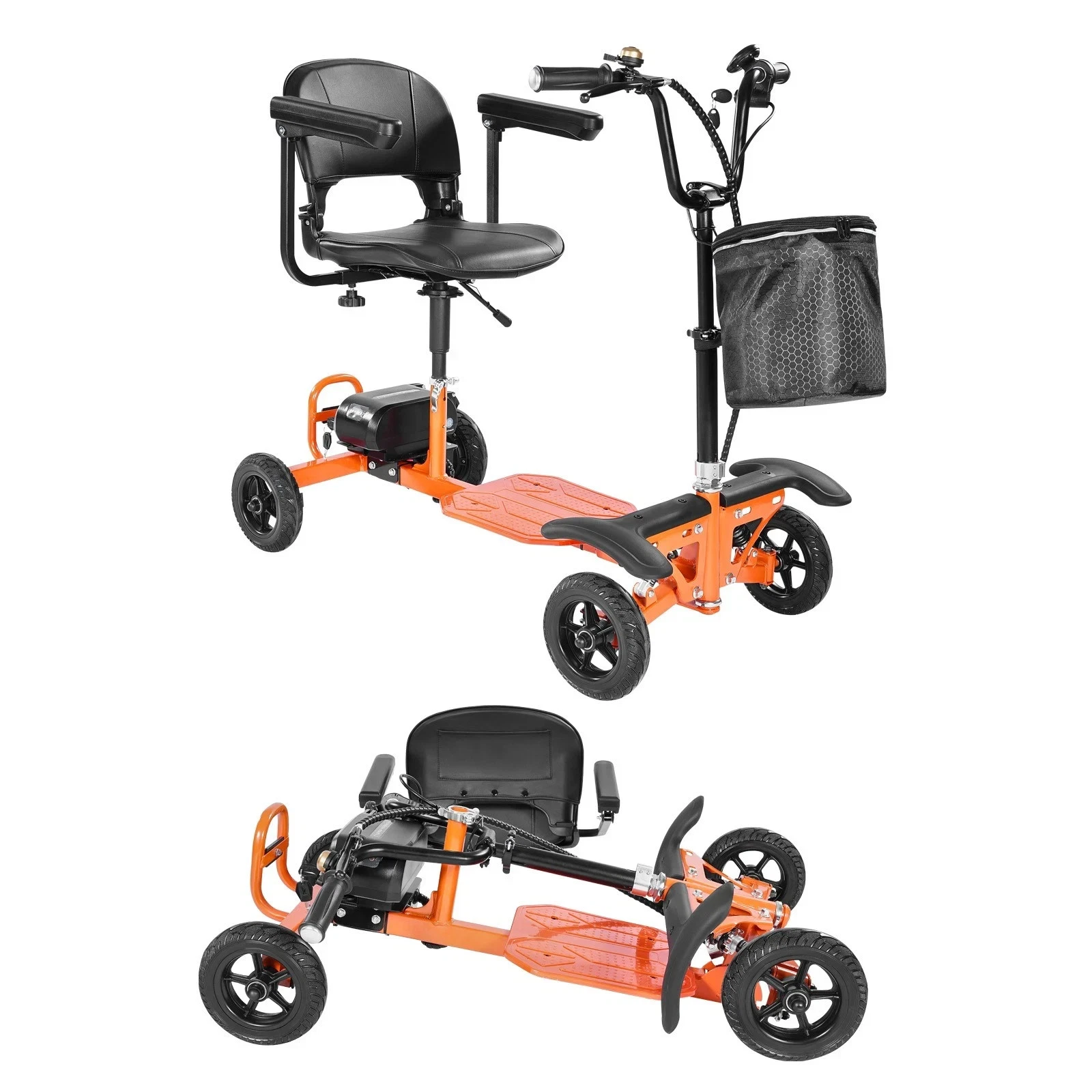 Uimoso 4-Wheel Foldable Electric Mobility Scooter with 265lbs Capacity