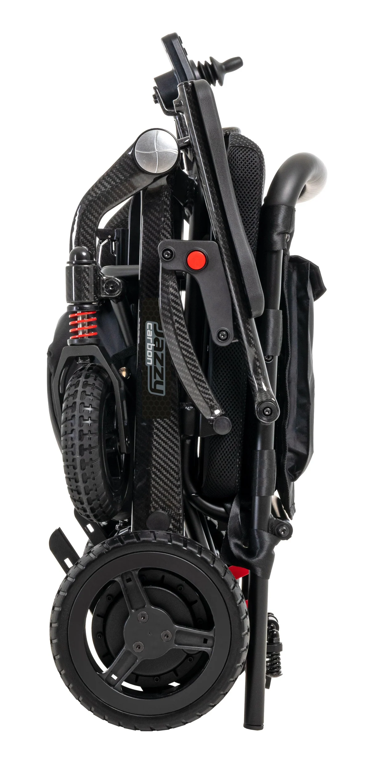 New Pride Mobility Jazzy Carbon Folding Lightweight Portable Power Chair - Image 2