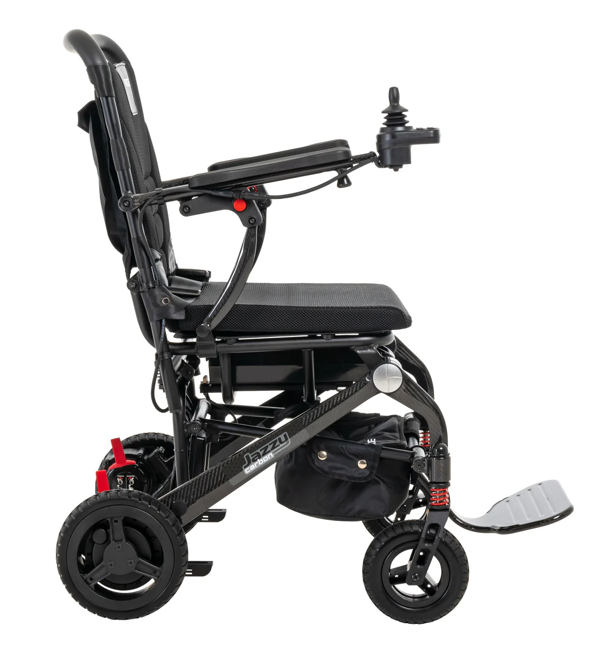 New Pride Mobility Jazzy Carbon Folding Lightweight Portable Power Chair - Image 3
