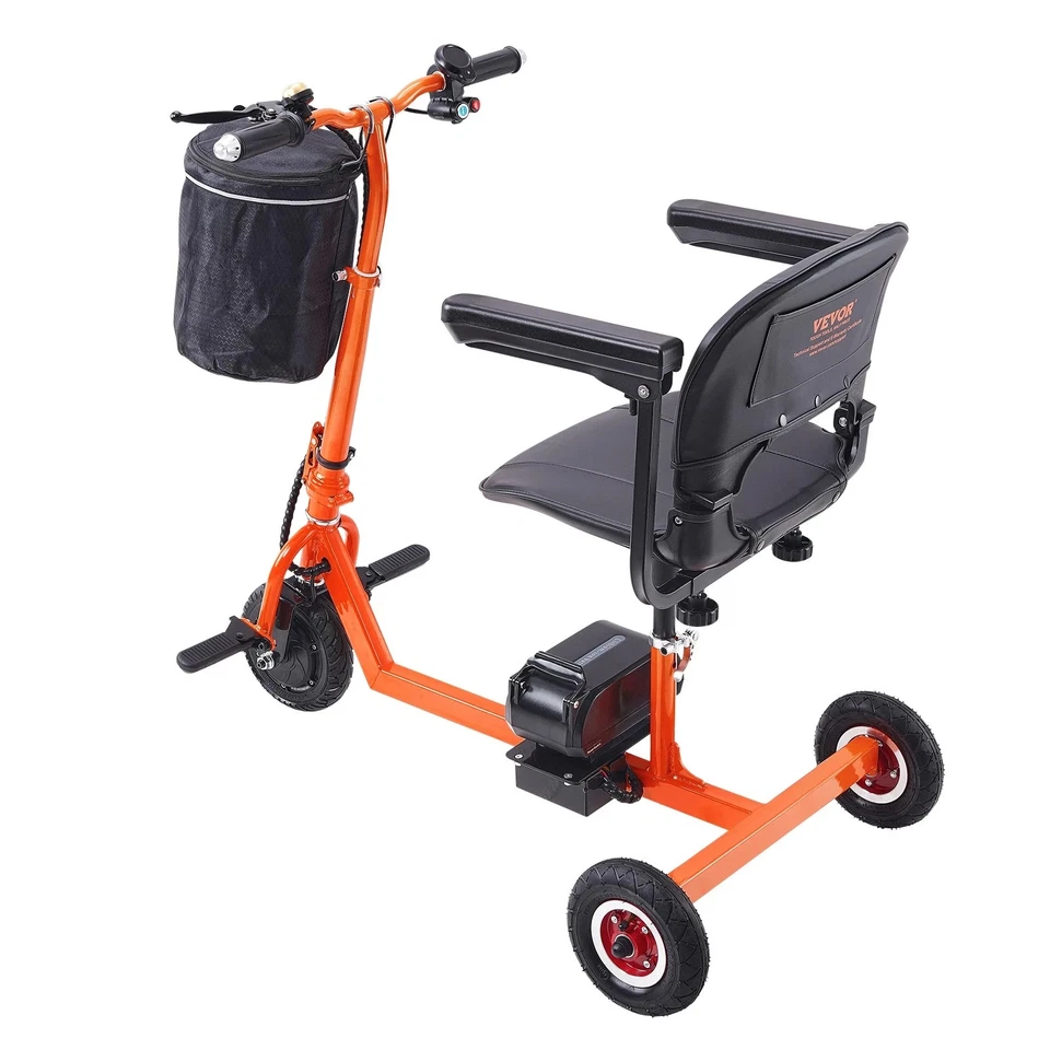 Uimoso Portable 3 Wheel Mobility Scooter for Seniors 12 Mile Range Max 330LBS - Image 6